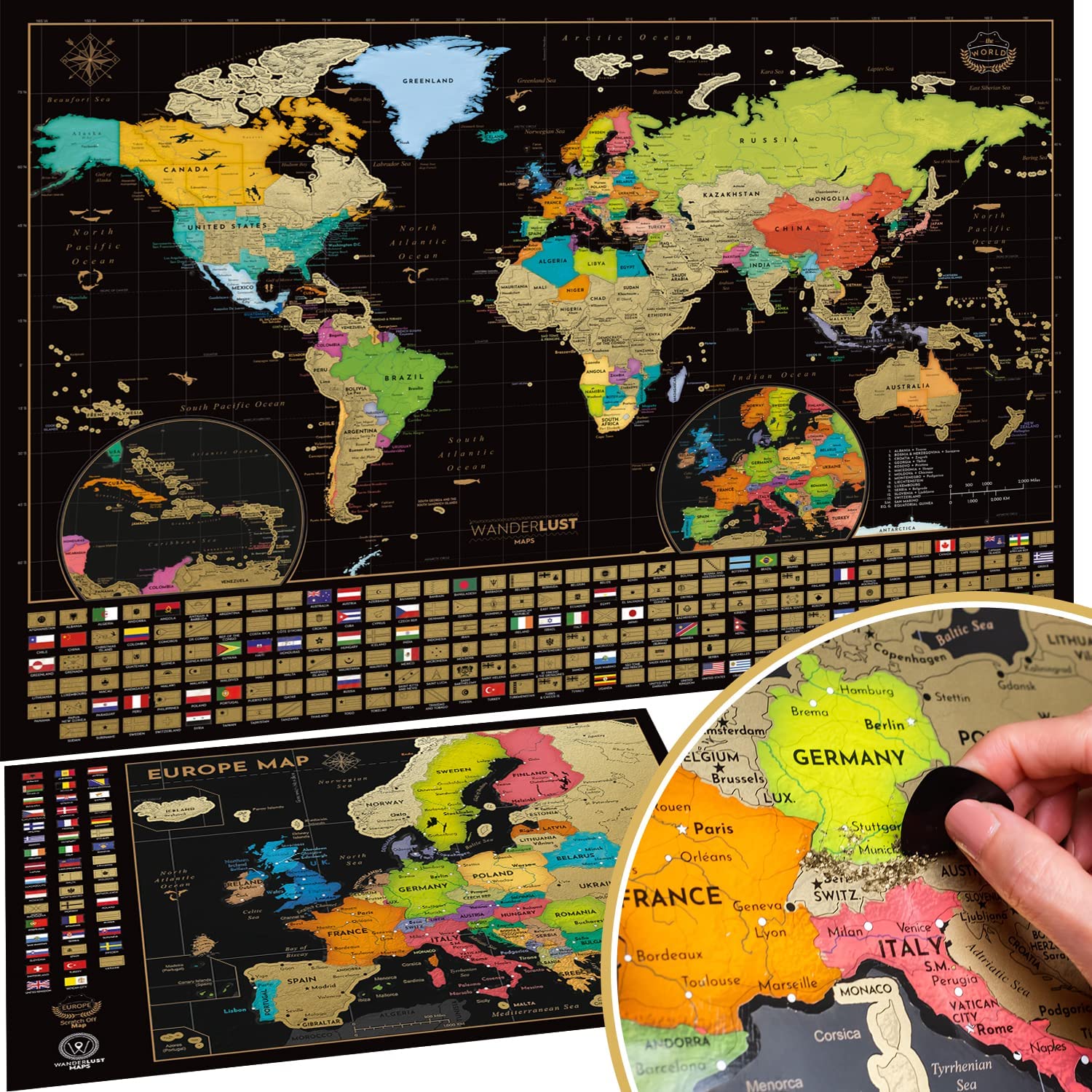 Desvela tus Aventuras: Mapa Mundi para Rascar