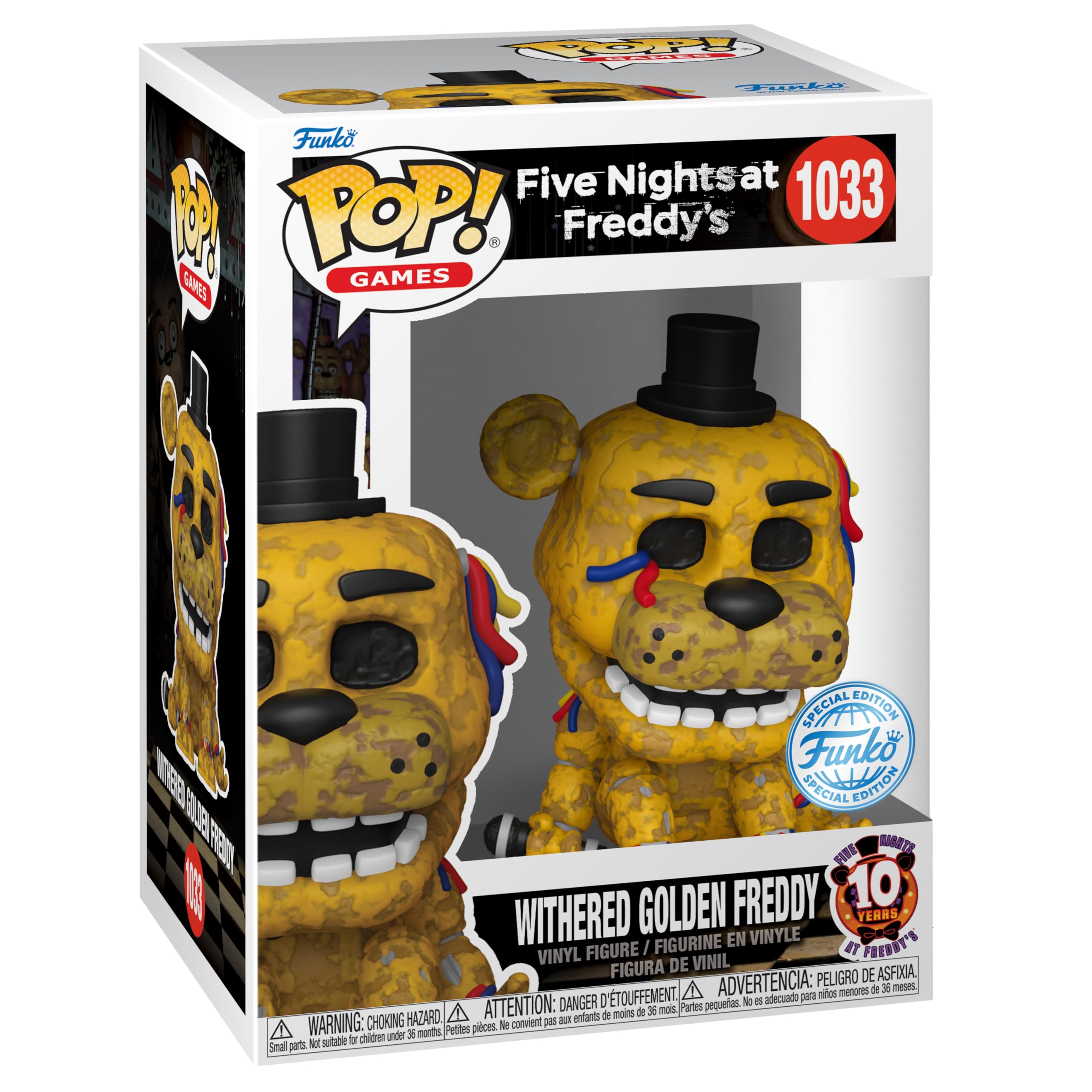 Funko Pop Withered Golden Freddy: Un Clásico del Terror